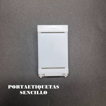 Portaetiquetas sencillo para máquinas Argenta y Teide Blue
