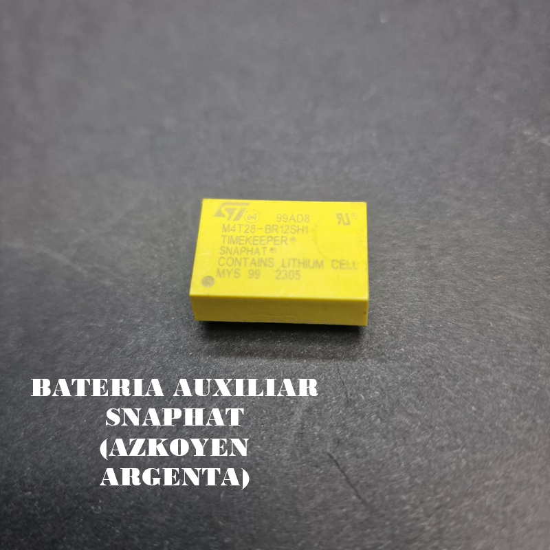 Batería SNAPHAT Azkoyen Argenta | Respaldo de datos | Fersumac